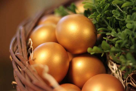 goldene Eier
